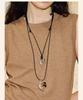 New Retro-Style Wine Glass Necklace Pendant: Versatile, Casual, Elegant Sweater Chain for Women.