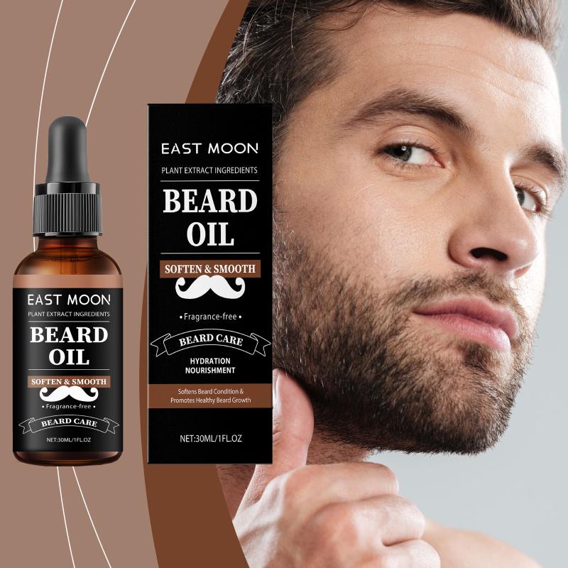 

East Moon Beard Growth Care Oil Control Deep Moisturize Hydrate Strengthen Beard Roots Reduces Dryness Improve Hair Loss 1pcs