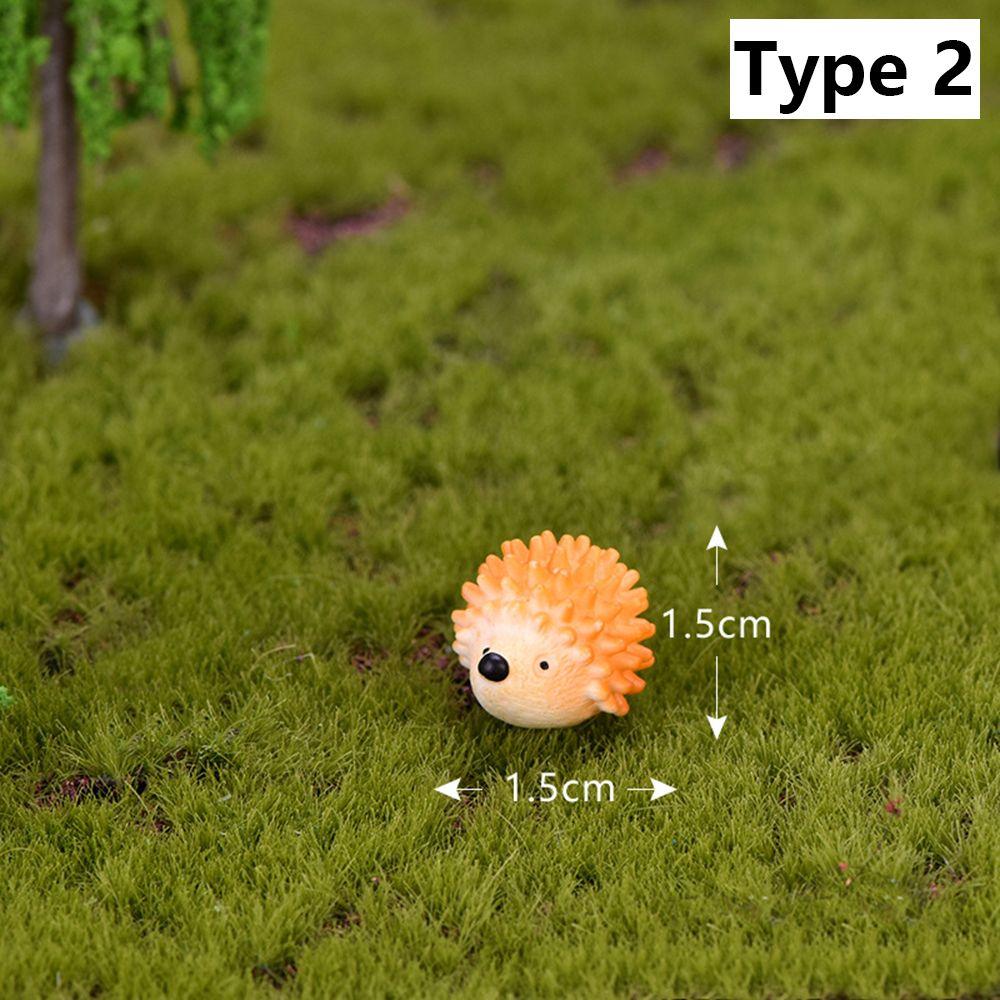 DIY Fairy Garden Accessories Doll House Ornament Miniature Rabbit Hedgehog Frog Cat Animals Figurines Deer Chicken Duck