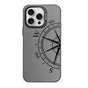 Fashion Vintage Compass Phone Case for iPhone 16 12 13 Mini 11 14 15 Pro Max XR 8 Plus Sturdy Hard IMD Plastic Shockproof Cover_