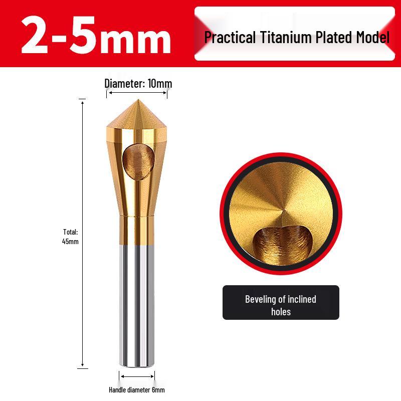 

90° Straight Shank Single-Edge Chamfering Tool for Stainless Steel, Counter sinking & Deburring Aluminum Alloy Inner Holes.
