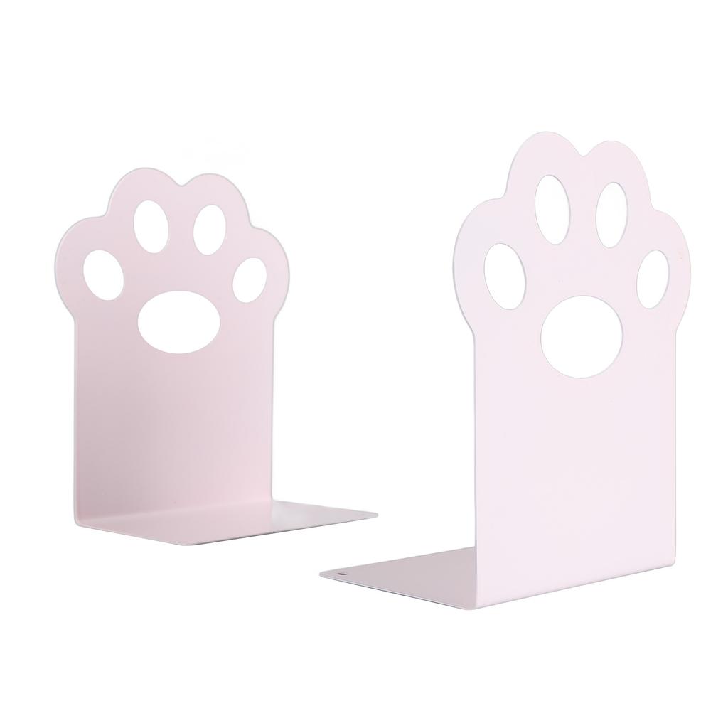 Metal Bookends Cartoon Cat Claw Decorative   Desk Magazine Book Ends for Home School  