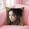 Elegant Beautiful Actress TTang Wei Cushion Cover Pillowcase Short Plush Invisible zipper Room Sofa Cushion Cover