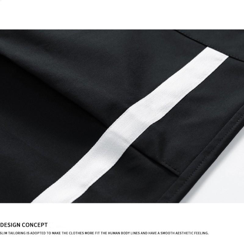 Japanese Overalls Men's Summer Splicing Waterproof Sports Pants New Casual Flat Pants