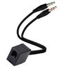 Female RJ9 to Male 3.5mm Plug Headset Adapter Telephone Headphone Adapter