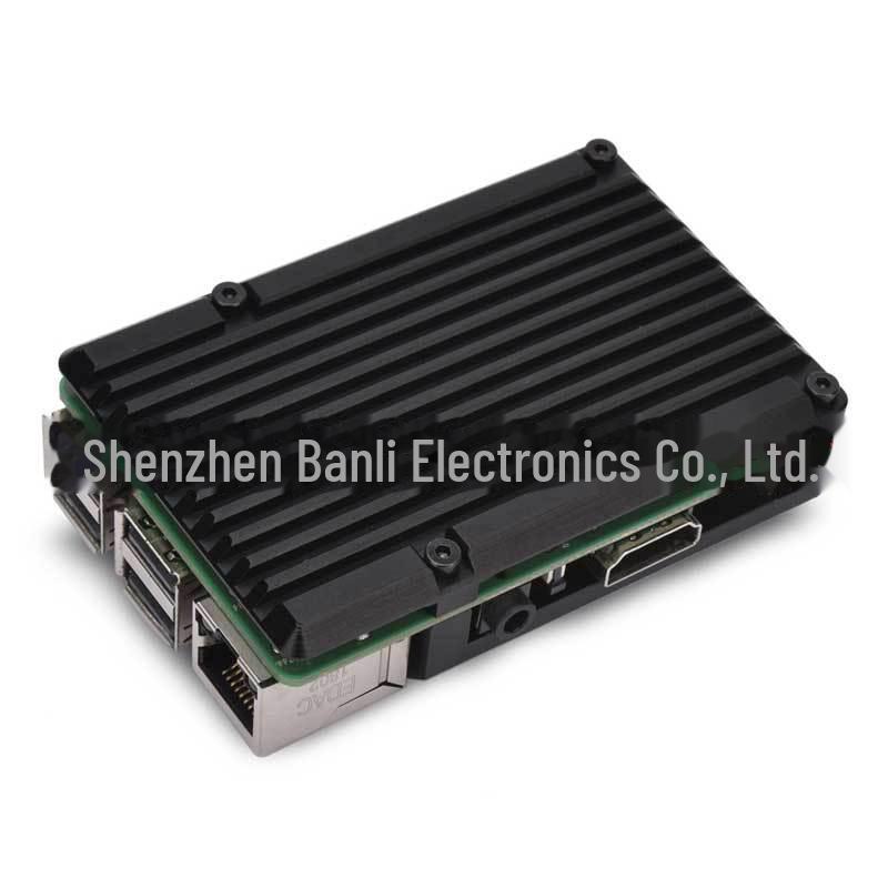 Aluminiumgehäuse für Raspberry Pi 3B+/4B mit zwei Lüftern