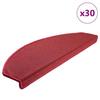 VidaXL Stair Treads 30 Pieces 65 X 24 X 4 Cm Bordeaux Semicircular Large 3365754