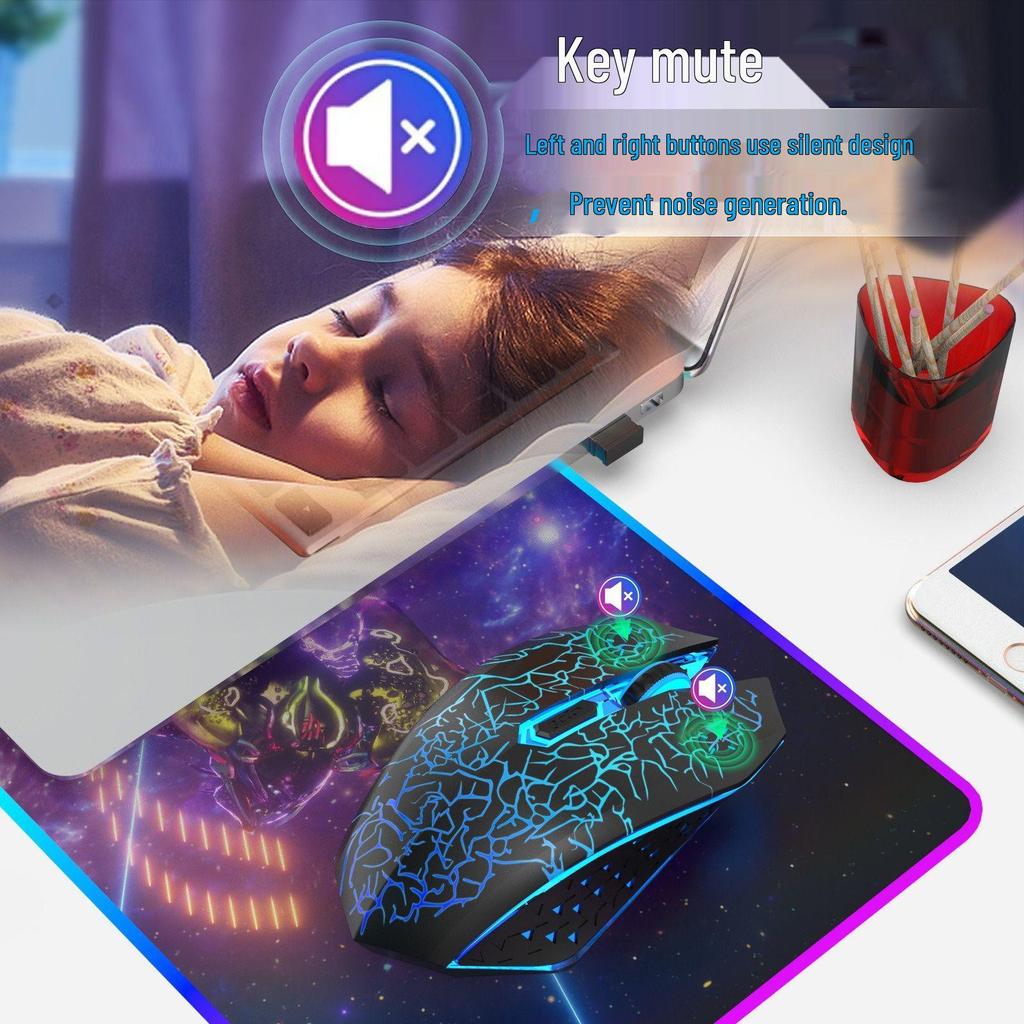 Wrangler Dual-Modus Kabellose Bluetooth Typ-C Wiederaufladbare Stille Gaming-Maus