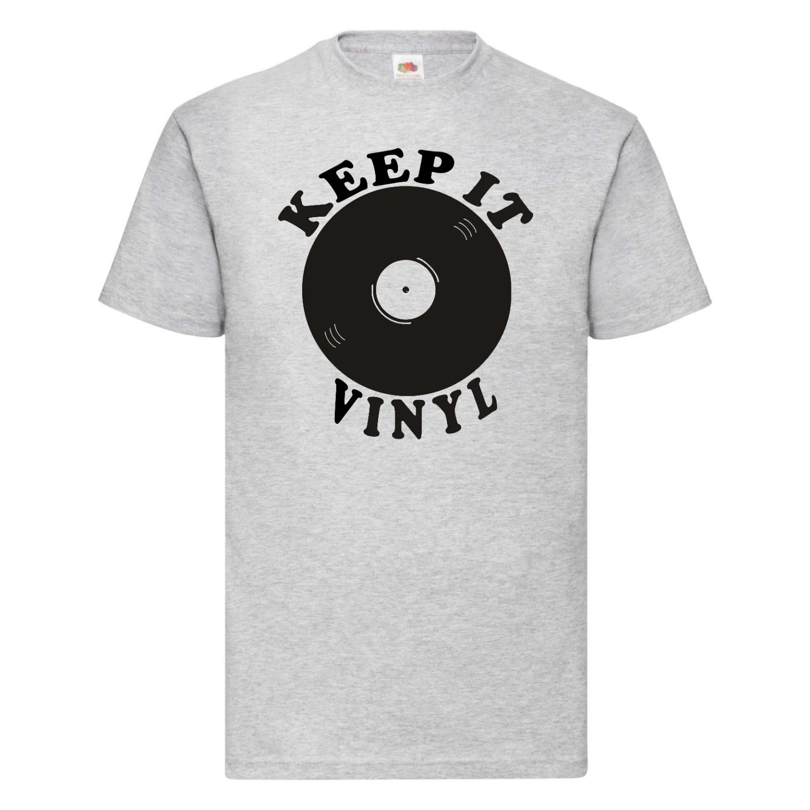 Retro Vinyl Record Music Fan T-Shirt - Retro Keep It Vinyl Music teeShirt S