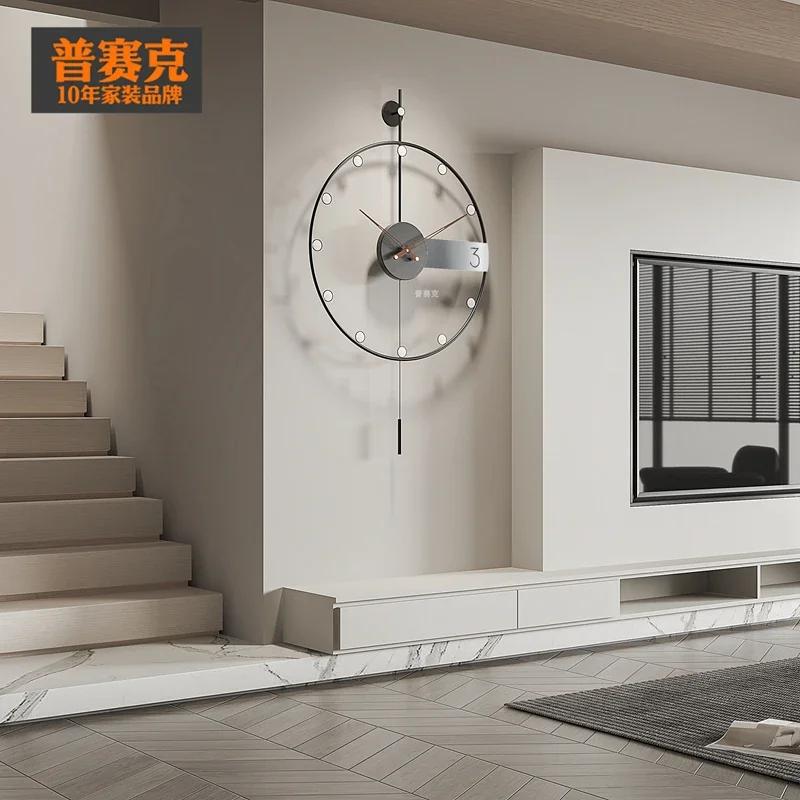 Nordic Wall Clocks Minimalist Decoration Clocks Wall Art Silent Clock Living Room Pendulum Watches Aesthetic Elegant Ornaments