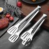 9/12/14 Inch Stainless Steel Food Clip BBQ Grill Steak Clamp Non-Slip Long Handle Bread Tong Cooking Tools Kitchen Accessories