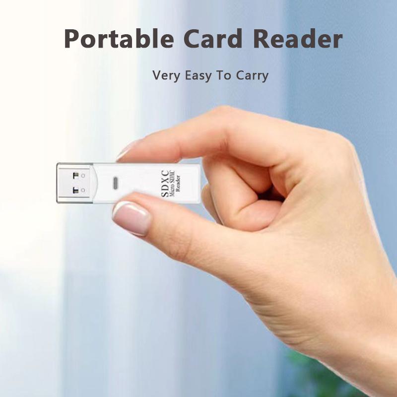 Mini Card Reader USB2.0 2 IN 1 for PC Micro SD TF Card Memory Reader Multi-card Writer Adapter Flash Drive Laptop Accessories
