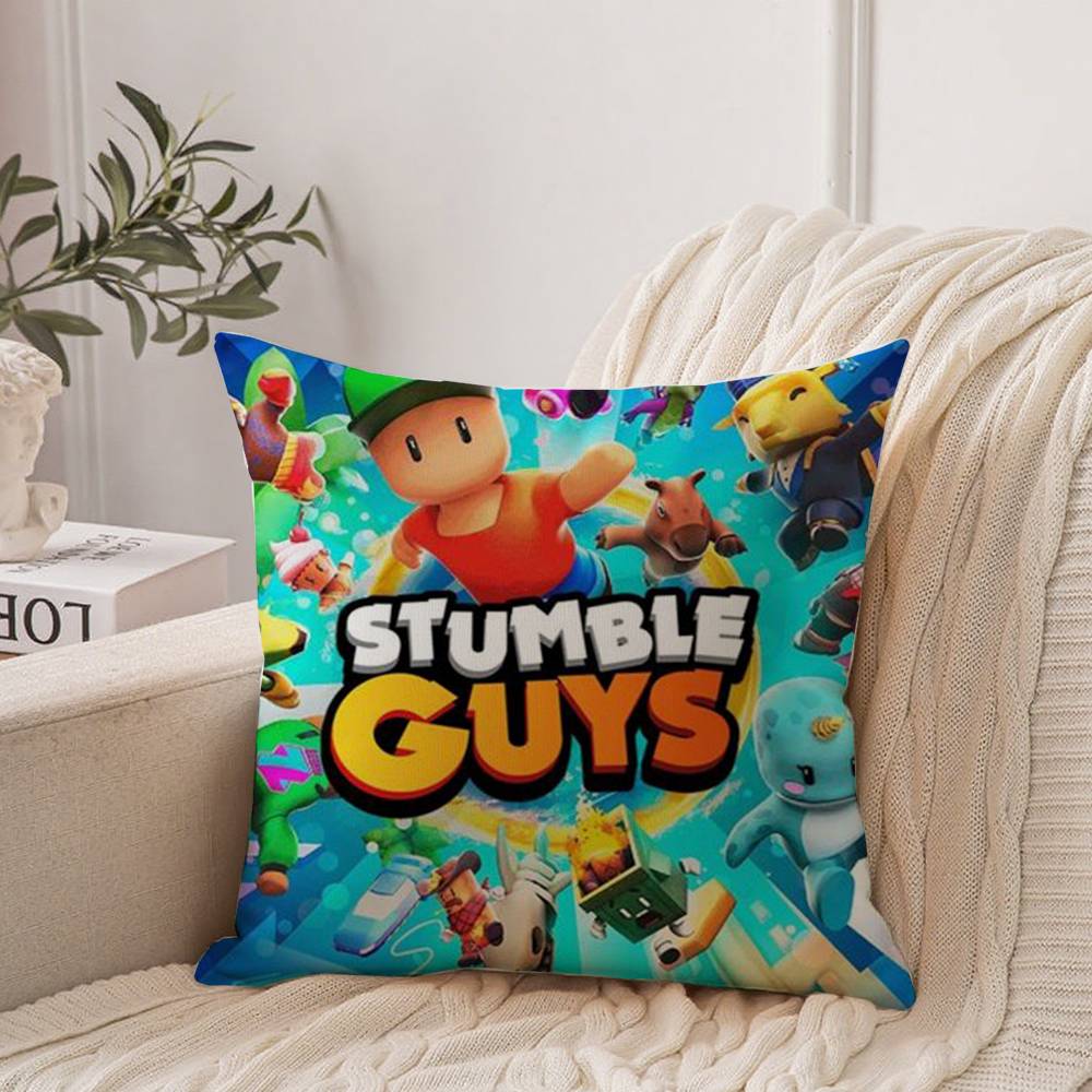 

Pillow Sleeping Game S-Stumble Guys Ornamental Pillow Case Home Decor Throw For Sofa Bed Car Room Decor Gift Idea 26x26Inch