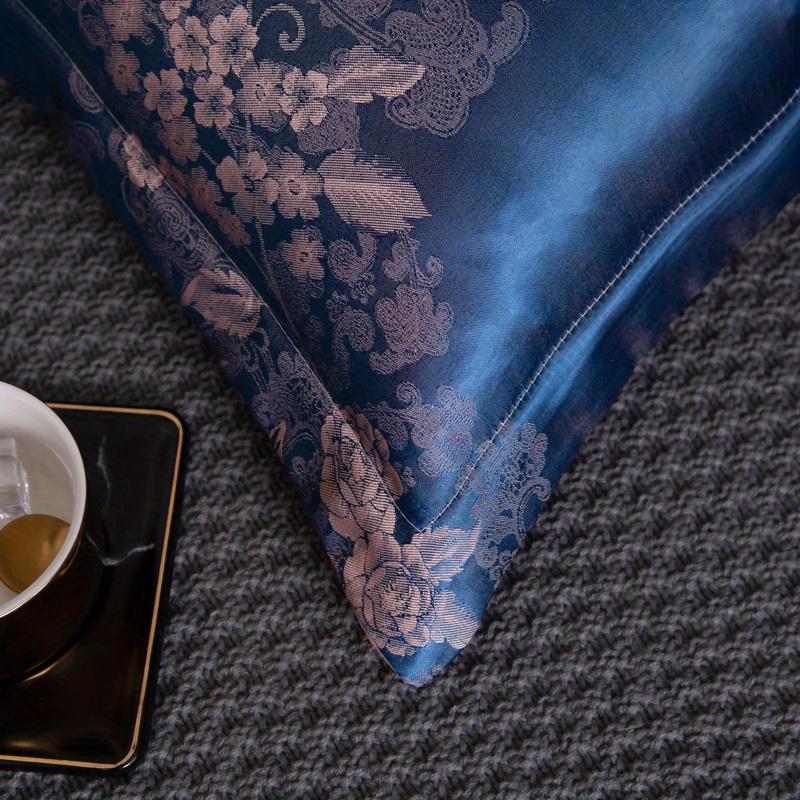 1pc Jacquard Long Pillowcase Solid Color Pillow Case Cover Cool faux-silk Body Pillow Cover