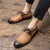 Dress Shoes for Men Gradient Men's Leather Business Formal Oxfords Footwear British Formal Shoes Man Loafers Zapatos Hombre