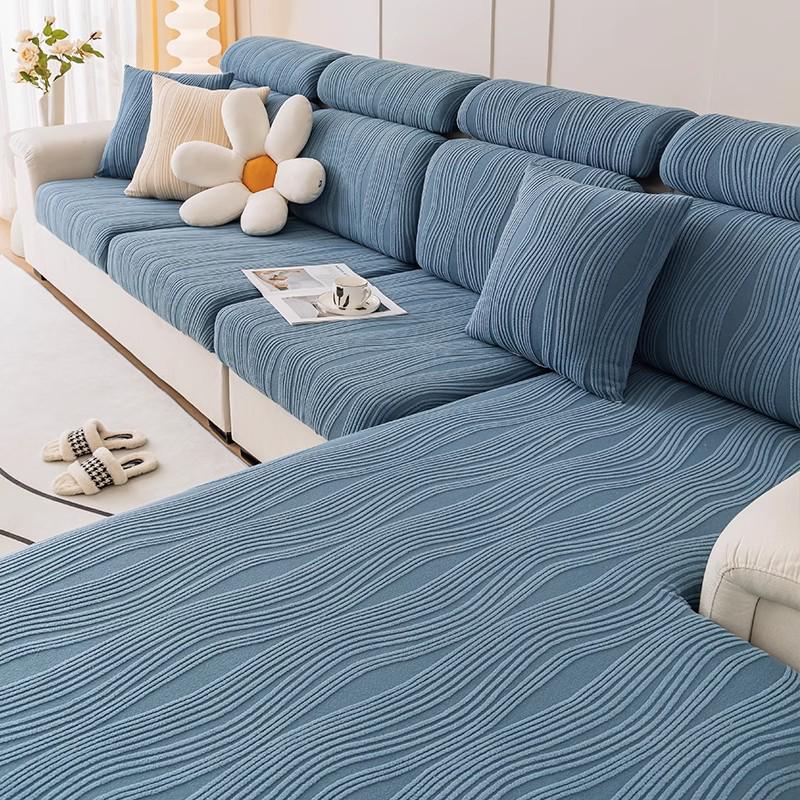 Universal Non-Slip Sofa Slipcover, Full Wrap, Anti-Cat Scratch, Elastic Design for All Seasons