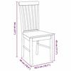 VidaXL Dining Chairs Cushions 2 Pcs White Solid Rubber Wood, Dining Chair, Chair, Living Room Chair, Chairs At 4102504