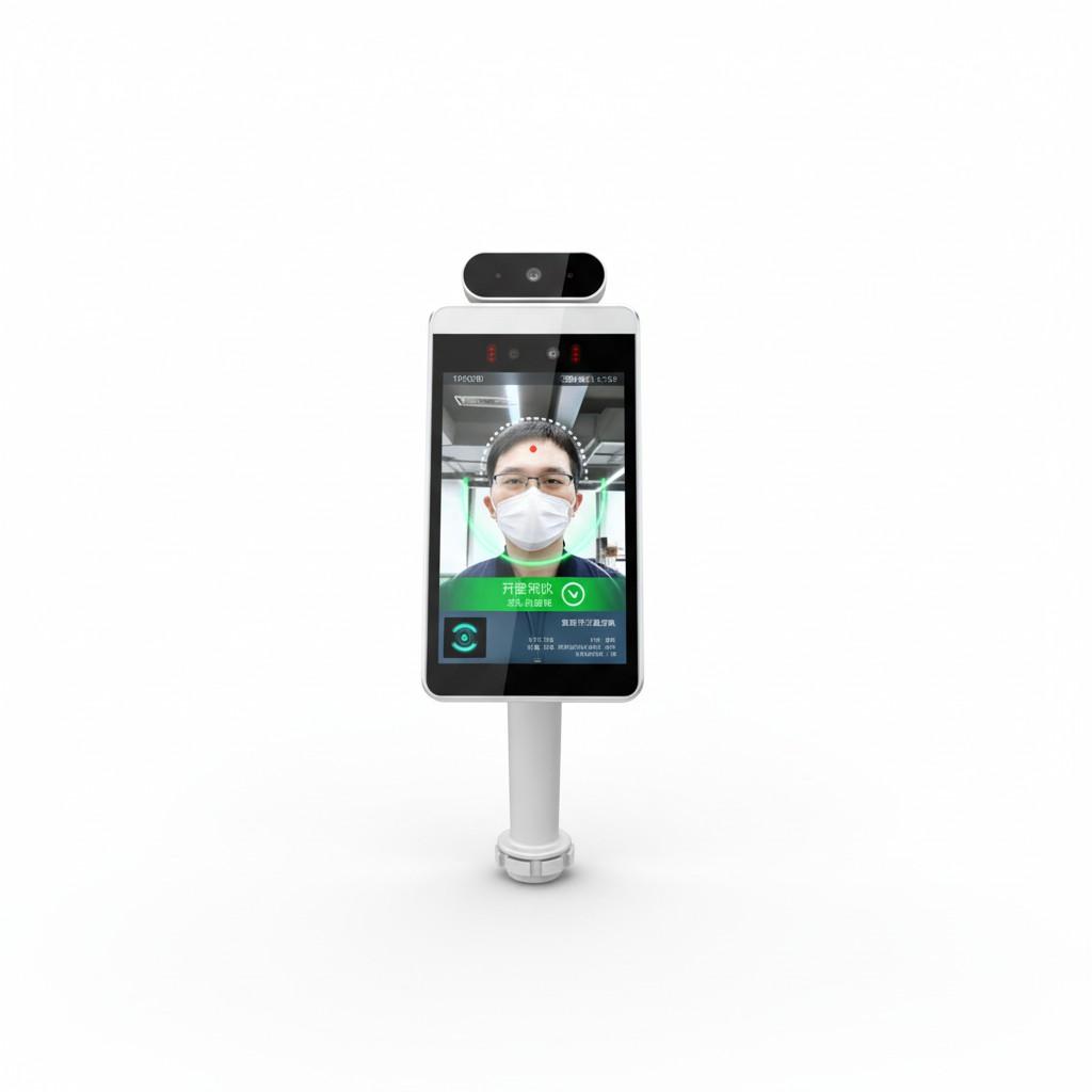 

Термометр с распознаванием лица Все-в-одном Система контроля доступа с распознаванием лица Инфракрасный Вертикальный Автоматический 10*10*2 белый