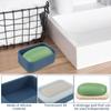 2Pcs Portable Soap Dishes Sealed Leakproof Travel Silicone with Drainage Pad Bathroom Soap Storage Box Waterproof Soap Holder