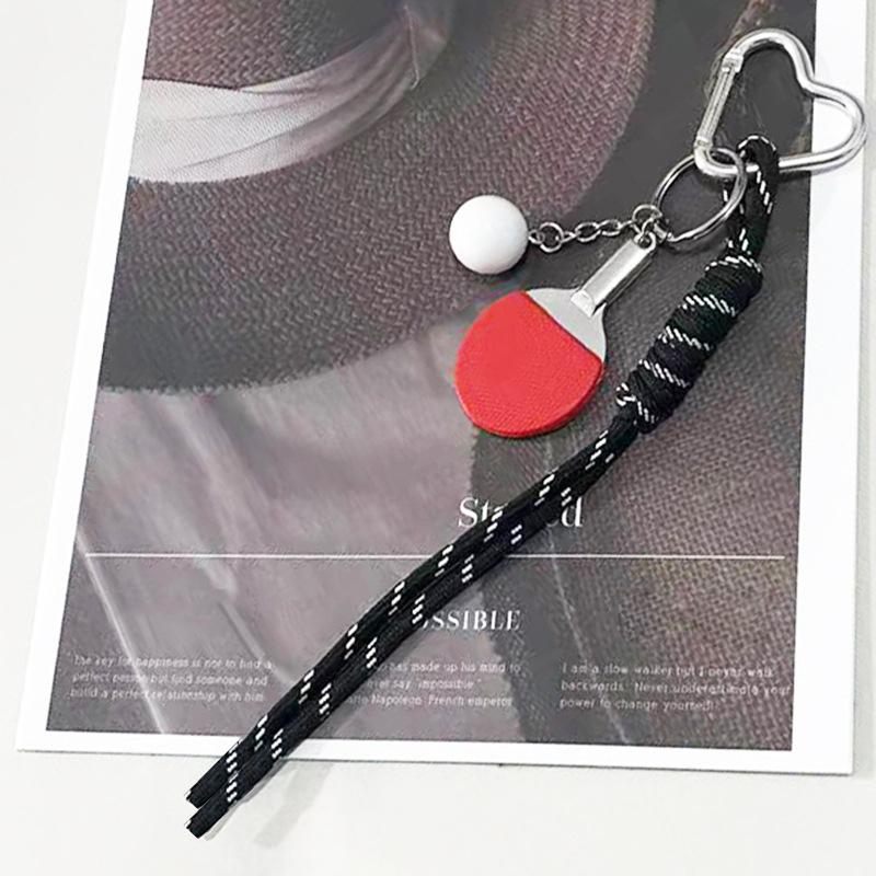 Yogodlns Sport Style Table Tennis Mini Backpack Hanging Handbag Pendant Bag Pendant Bags Accessories