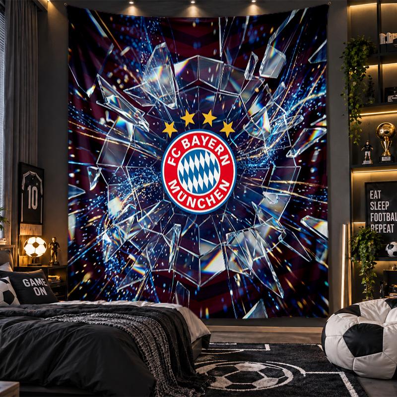 Wandbehang Teppich Bayern München Druckstoff für Wohnzimmer Schlafzimmer Heimdekoration