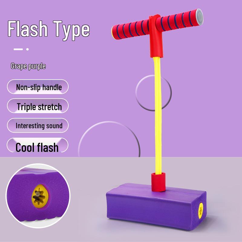 

Flashing Sound Frog Jump Toy for Kids - Baby Bounce Stick Ball Doll for Active Play