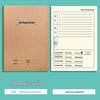 A5 Kraft Paper Stitched Notebook for Chinese, Math, and English Practice