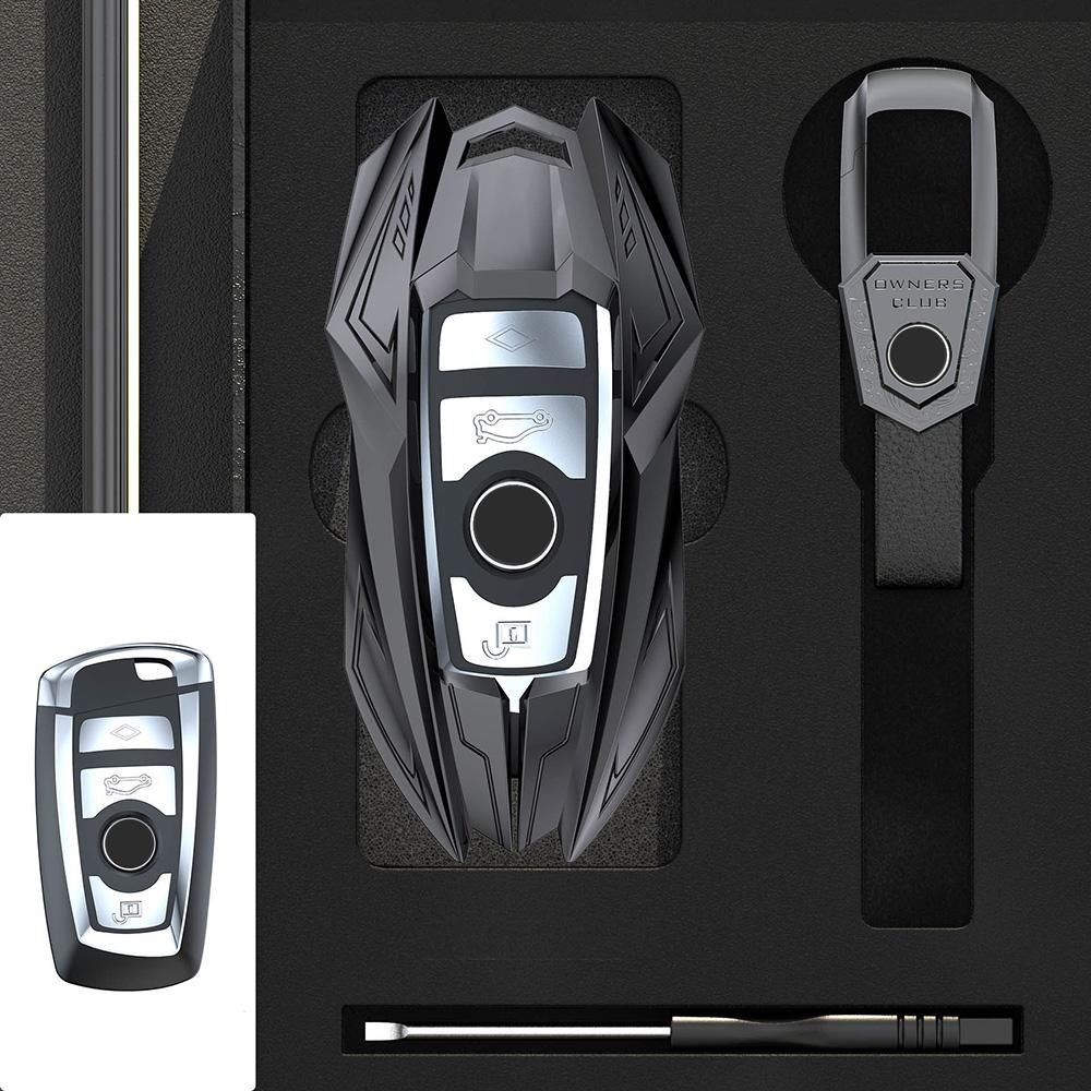 Zinc Alloy Auto Key Fob Cover Case Fit For Bmw X1 X3 X4 X5 F15 X6 F16 G30 7 Series G11 F48 F39 520 525 F30 118I 218I 320I Auto Auto Accessories