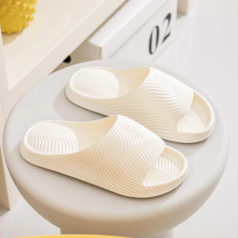 Fashion Shoes for Women Summer Fashion Concise Couple Home Shoes Non-slip Slides Soft Men Slippers Indoor  Women Sandals Women Shoes