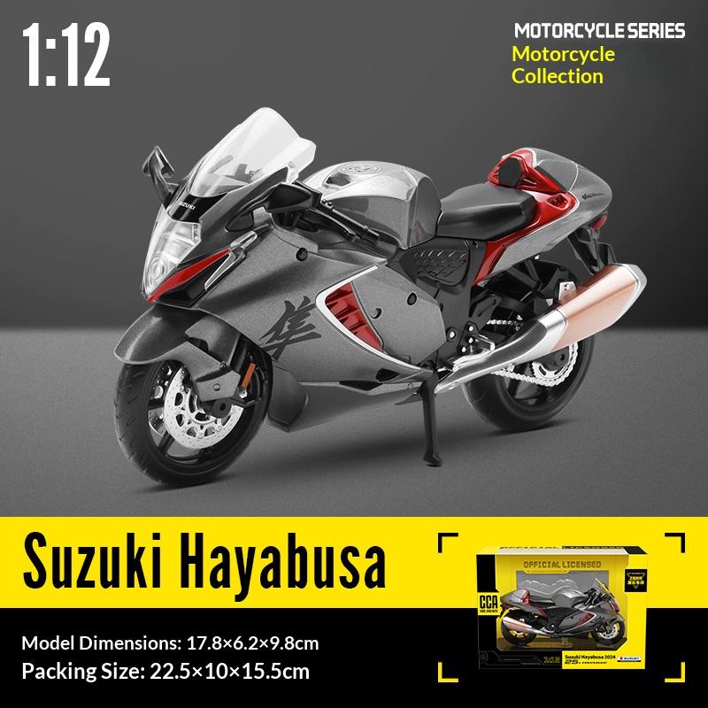 Suzuki Hayabusa Legierung Druckguss Motorrad Modell 1/12 Mit Display-Sockel Für Sammlung Von Desktop-Dekorationen