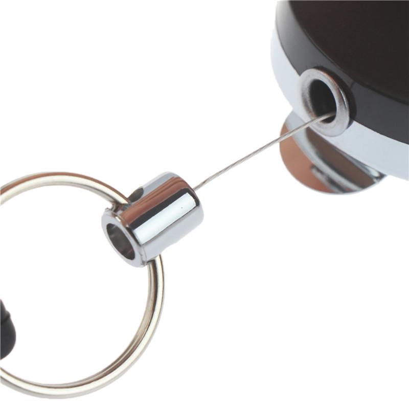 Suporte de caneta retrátil para camping resistente, carretel de carpinteiro, corda anti-perda