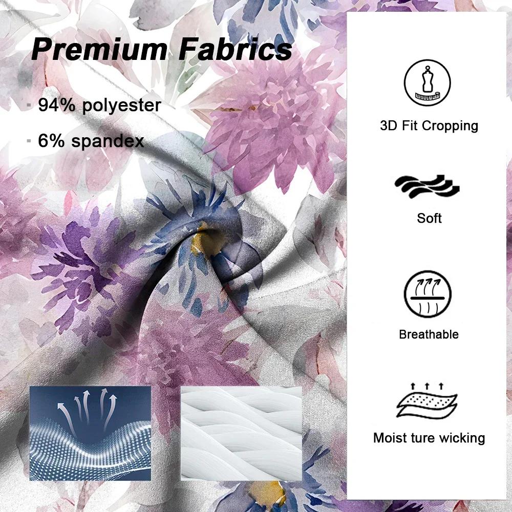 Printed Scrub Uniform Set V Neck Short Sleeves Pockets Top Medical Soft Scrub Pants Sets Nurse Surgical Uniforms Woman