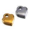 5pcs Glossy Heart Lock Charm Stainless Steel Gold Color Love Couple Pendant Earring Necklace Choker DIY Jewelry Making Wholesale