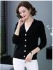 2025 Autumn/Winter Women's Elegant Short Knit Cardigan - Loose Casual Shawl Sweater
