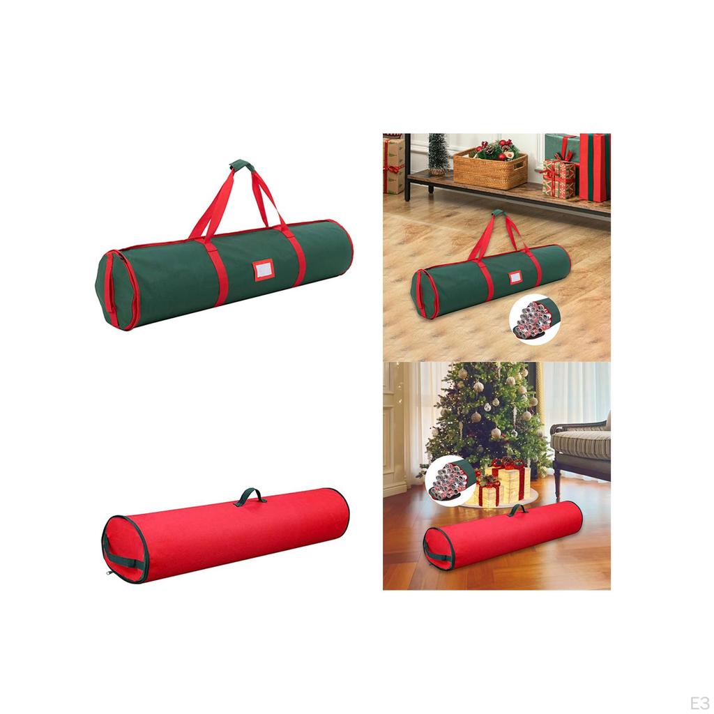 Christmas Gift Wrap Storage Bag, Organizer, Easy Carry with Handles Zippers,