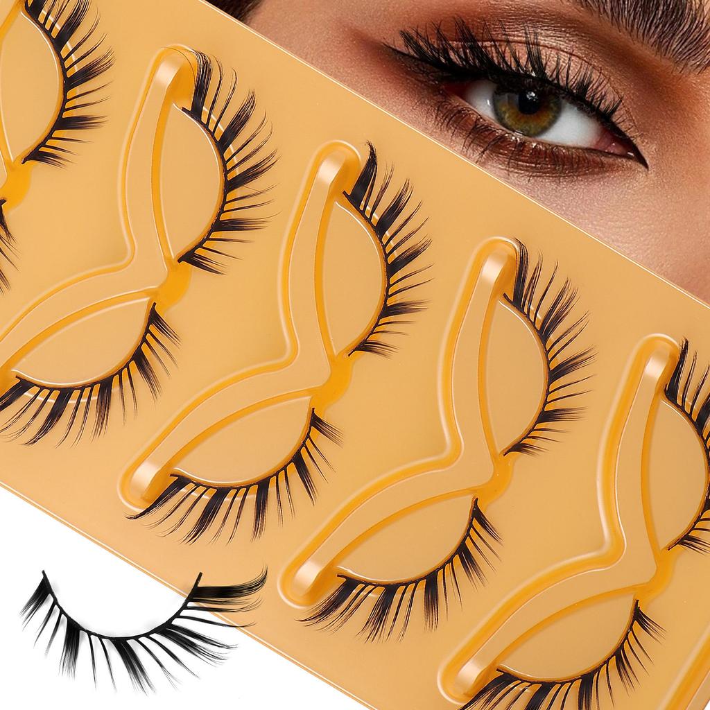 Oblique Flying Fox Eye False Eyelashes 5 Pairs Of Simulated End Of Eye Extended Eyelashes