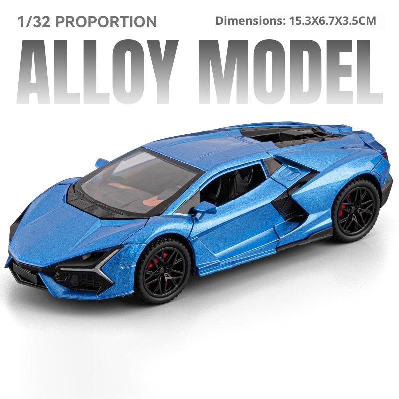 1:32 Lambor Revuelto Car Model Pull Back Acousto-optic Alloy Discast Metal Toys Car Goods Model for Children Boys
