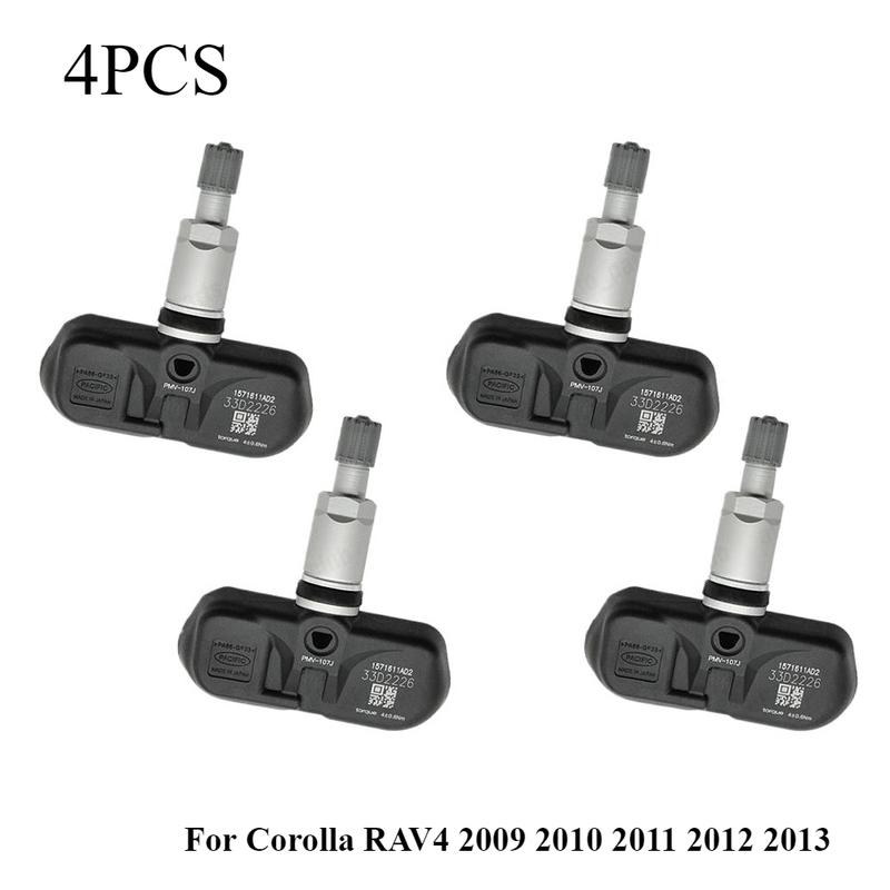 

42607-33021 1/4 PCS 315Hz TPMS Tire Pressure Sensor Car For Corolla RAV4 2009 2010 2011 2012 2013 PMV-107J NEW 4PCS
