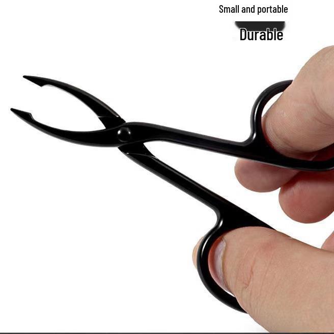 Men's Stainless Steel Tweezers: Straight & Curved Head for Beard and Eyebrow Plucking, Fine Hair Precision Clip, Available Now.