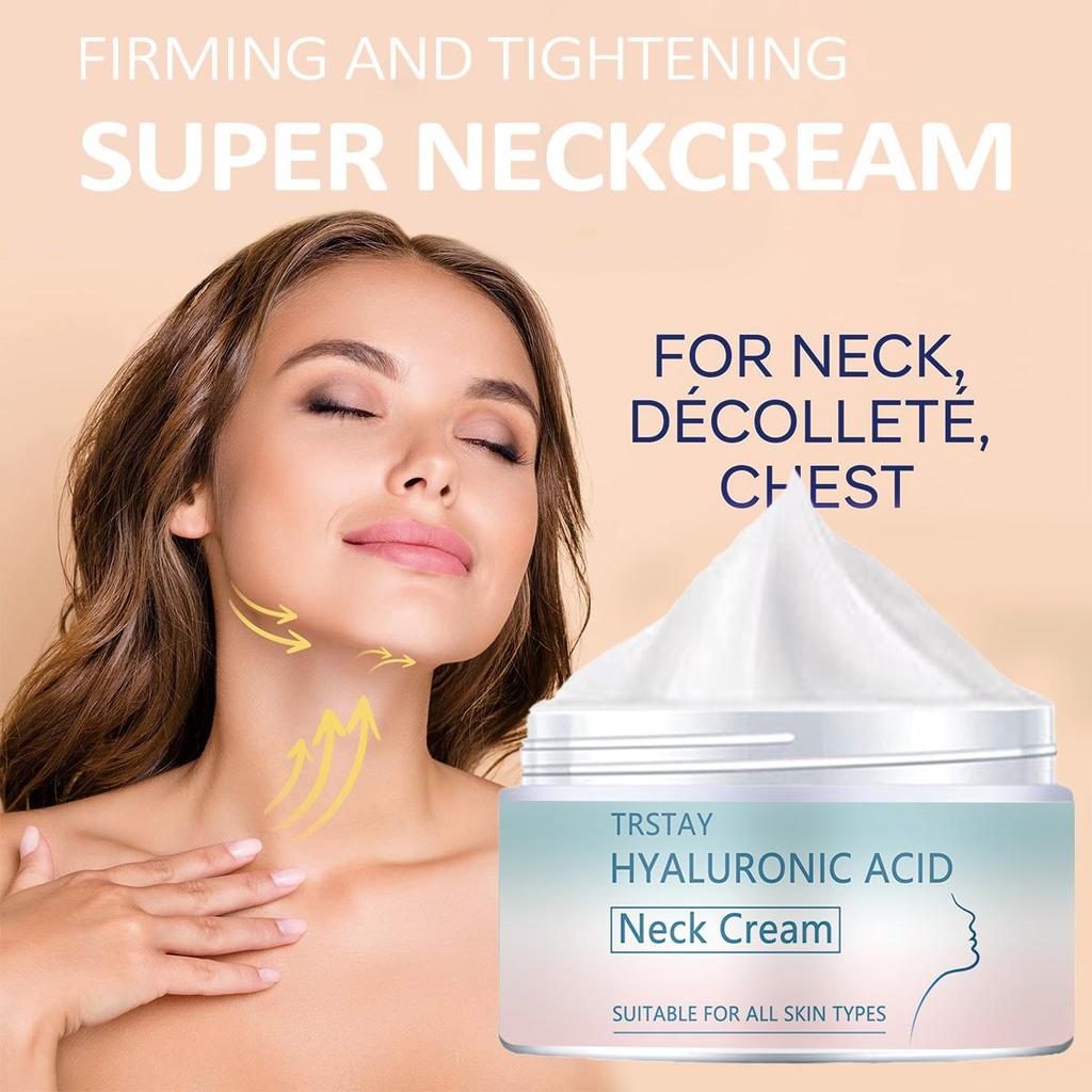 Zpevňující krém proti vráskám, krém proti stárnutí, krém pro péči o pleť na krku pro ženy, hydratační a zvlhčující