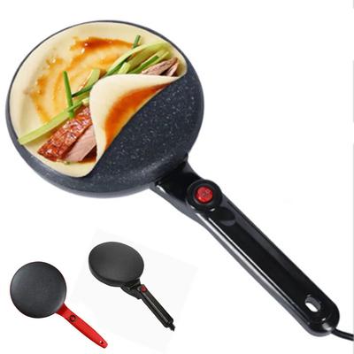 Machine à Crêpes Pizza Plaque Antiadhésive Poêle de Cuisson Machine à Pancakes Crêpière Électrique Appareil de Cuisine Outils de Cuisson