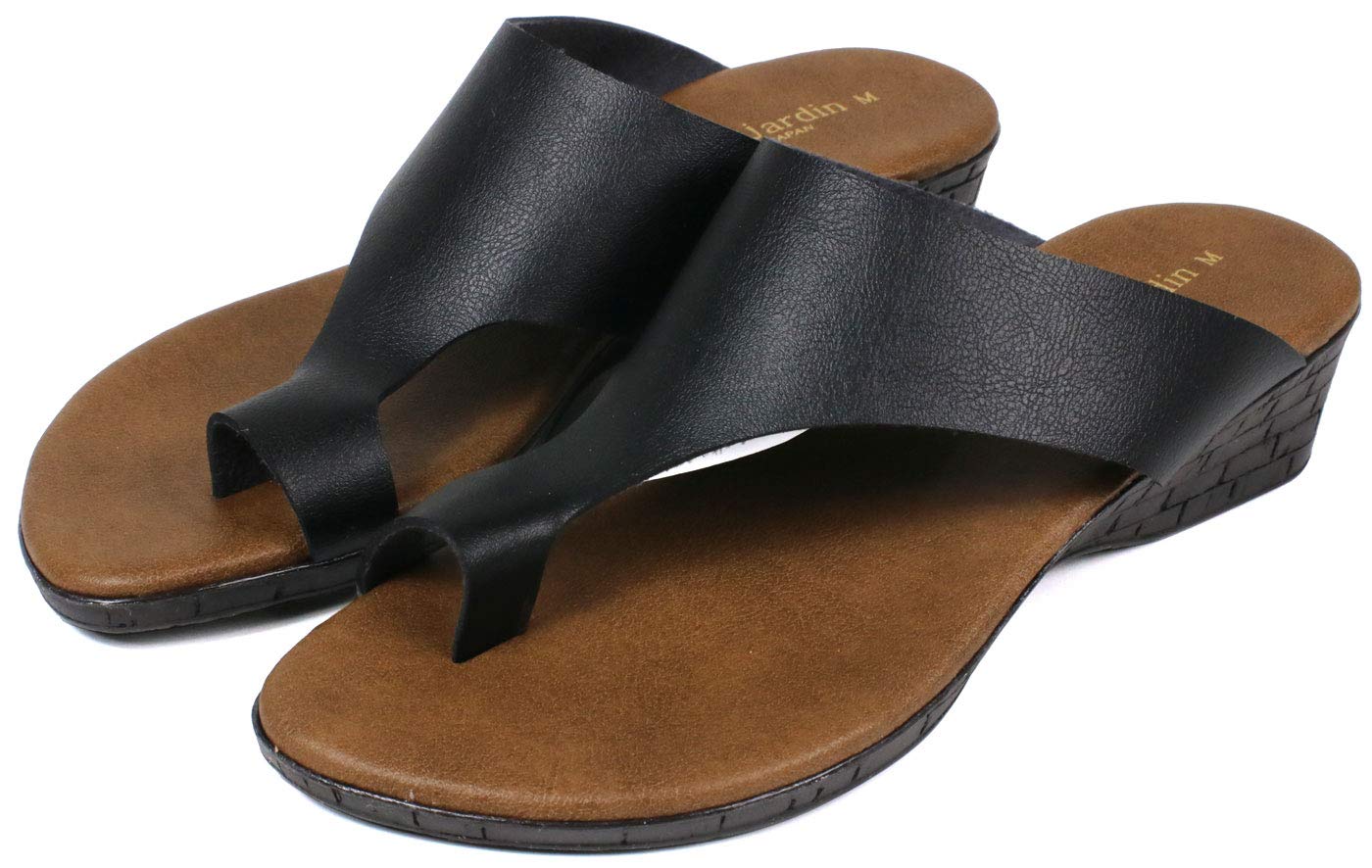 

Сделано во Вьетнаме Сандалии-вьетнамки на удобной клиновидной подошве для легкой ходьбы [Контакт с аркой стопы] Япония, Женские, в, Подошва, Безболезненные, Кольцо, Лето, Черный, чёрный