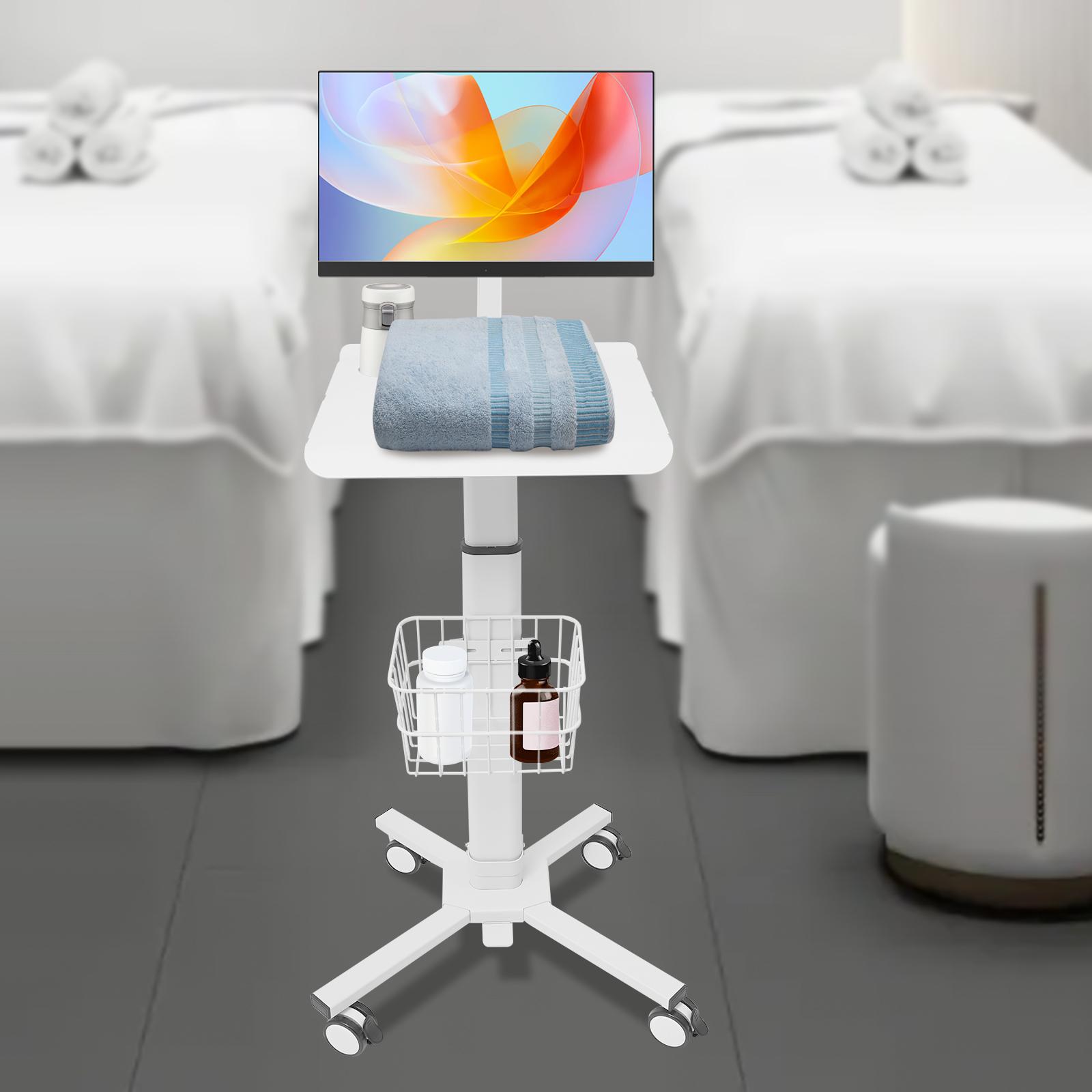 

Rolling SPCC Medical Cart,White Floor Standing Adjustable Rolling Medical Cart for Clinics,Hospitals белый
