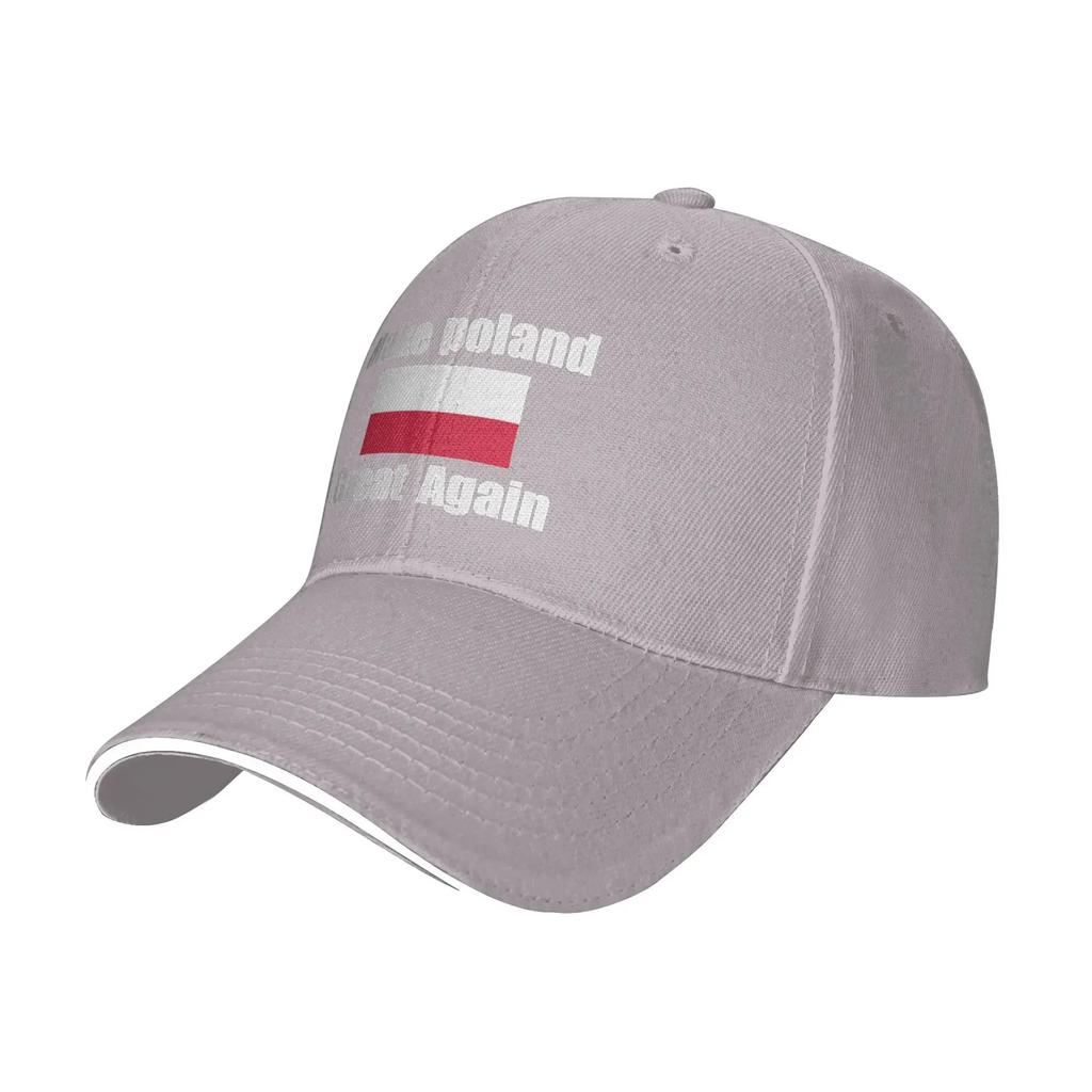 Make Poland Great Again Bandiera Sport Cappellini da Baseball Uomo Cappello da Sole da Spiaggia Maschile di Alta Gamma Cappellino Trucker Hip Hop