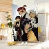 Supernatural Action Anime K-Kekkai Sensen Throw Lightweight 240g Flannel Blanket Soft Skin-friendly for Summer Cooling