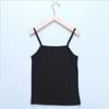 Women Solid Color Simple Clothes Sexy Base Vest Sling Camisoles Undershirts Slim Crop Top Tank Tops Stretch Sleeveless Decor