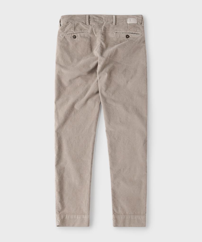 PANICALE Brown Brushed Cotton Regular Fit Pants