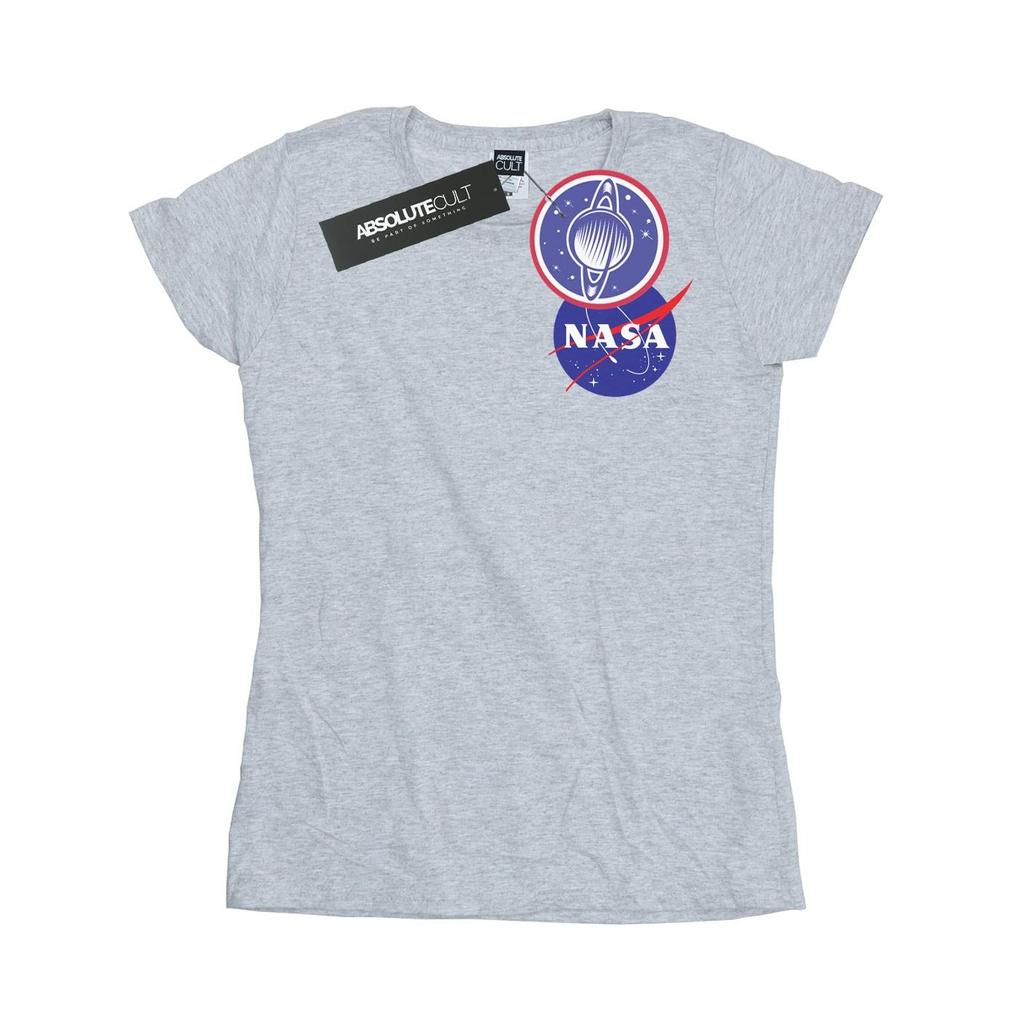 NASA Womens/Ladies Classic Insignia Chest Logo Cotton T-Shirt