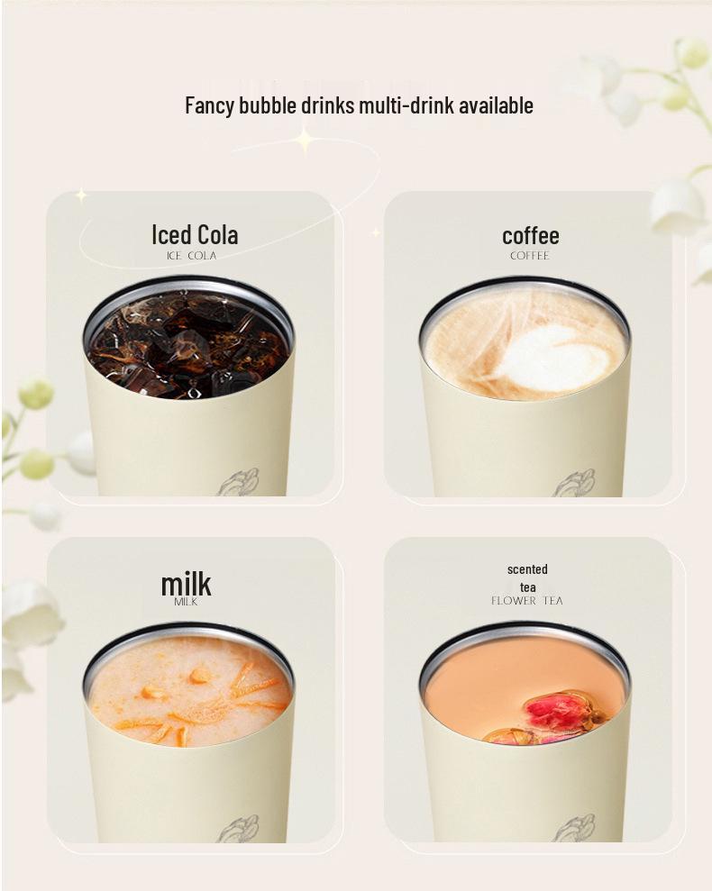 Lily of the Valley Stainless Steel Insulated Coffee Cup – High-End Customizable Gift for Girls