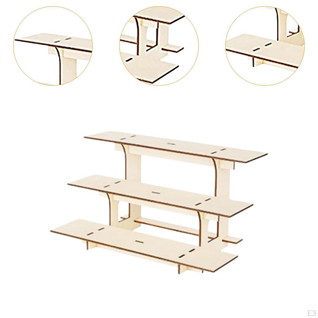 3 Tier Corner Display Rack with Shelves for Craft Shows And Markets